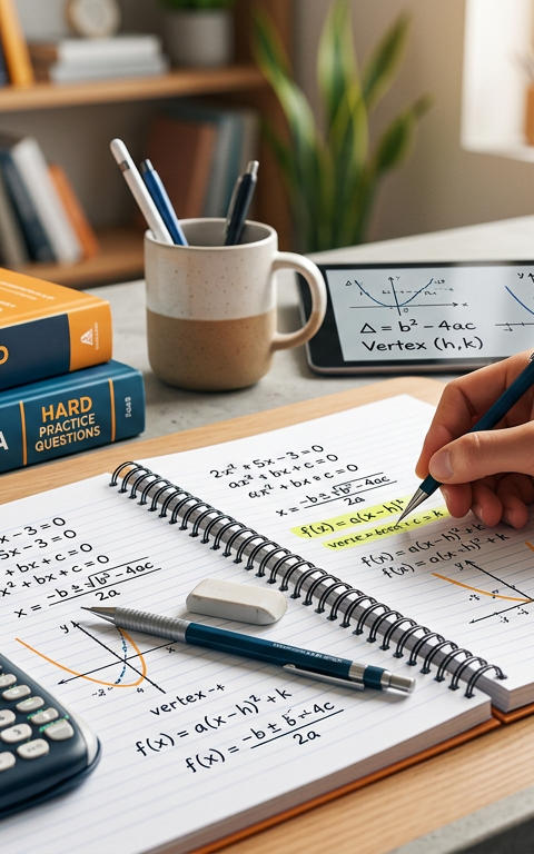 Hard SAT Quadratic Equations Practice Questions