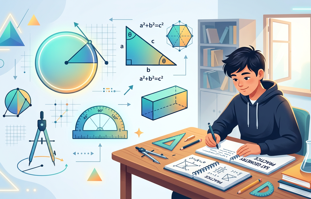 Solving SAT Geometry Word Problems: Turning Text into Diagrams