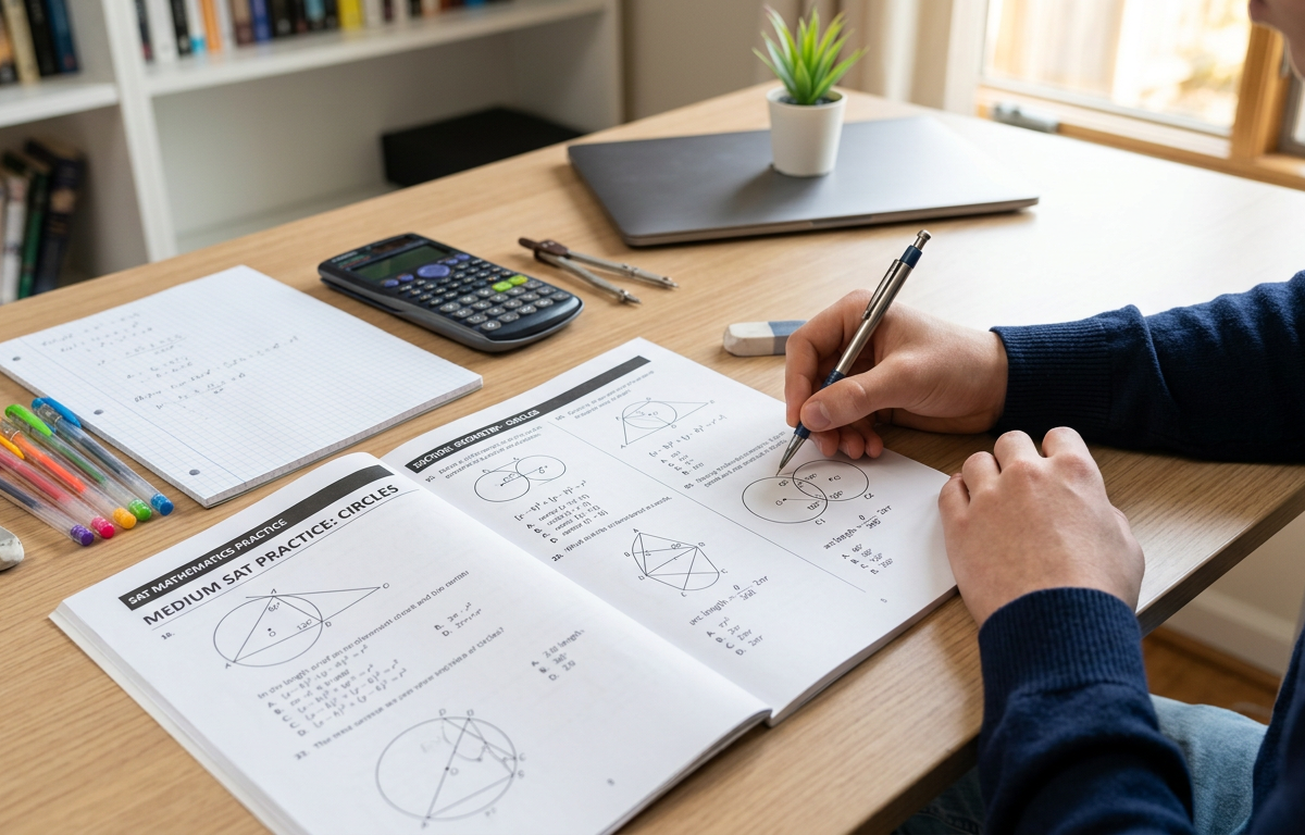 Medium SAT Circle Practice Questions