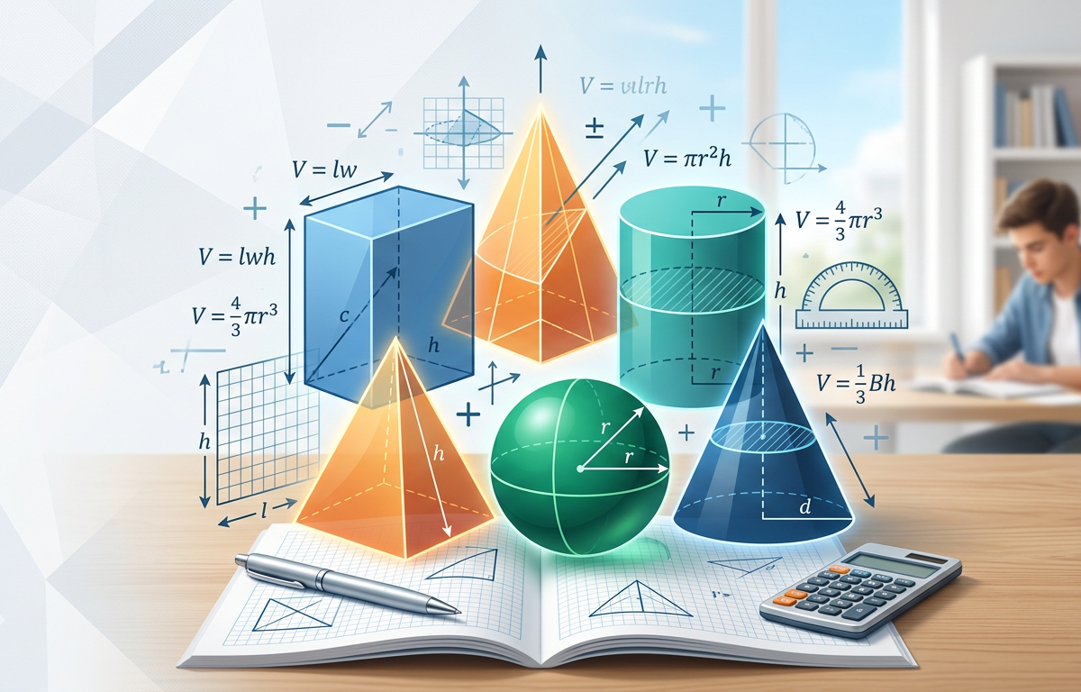Solving Multistep SAT Geometry: Area and Volume Relationships