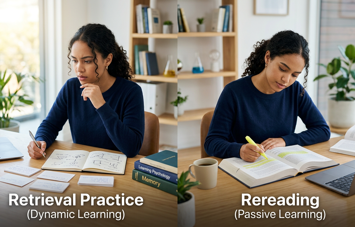 Retrieval Practice vs Rereading: Why One Method Dominates