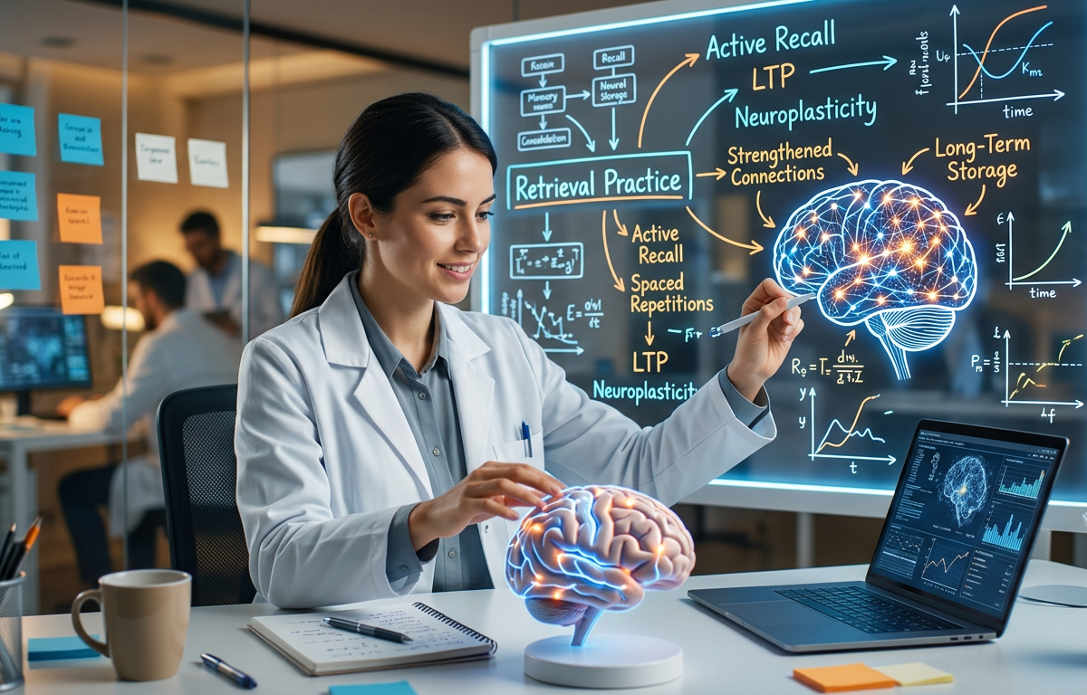How Retrieval Practice Boosts Long-Term Memory: Scientist's Guide