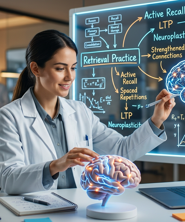 How Retrieval Practice Boosts Long-Term Memory: Scientist's Guide