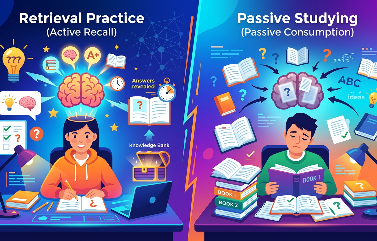 Retrieval Practice vs Passive Studying: The Science-Backed Winner