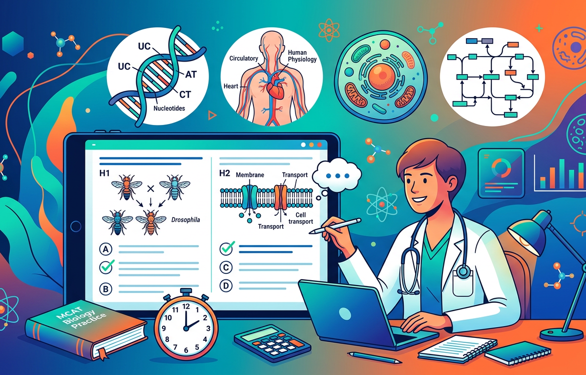 Medium MCAT Biology Exam Practice Questions