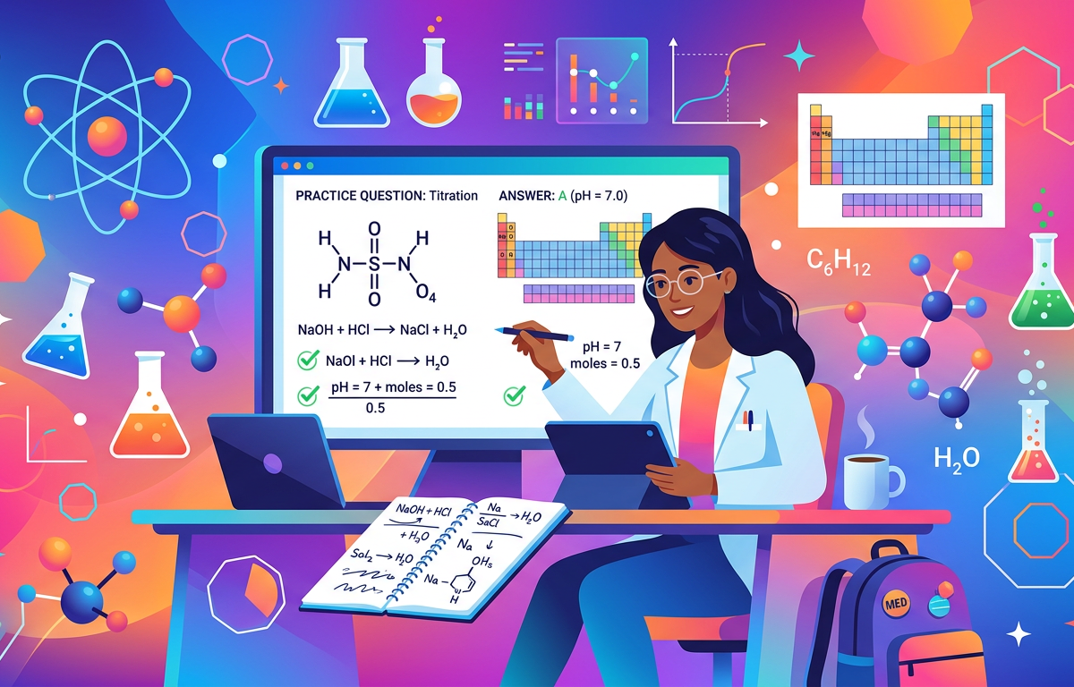 MCAT General Chemistry Practice Questions with Answers