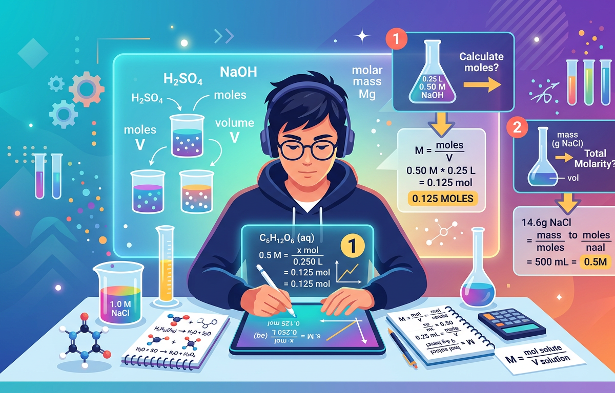 MCAT Molarity Practice Questions with Answers