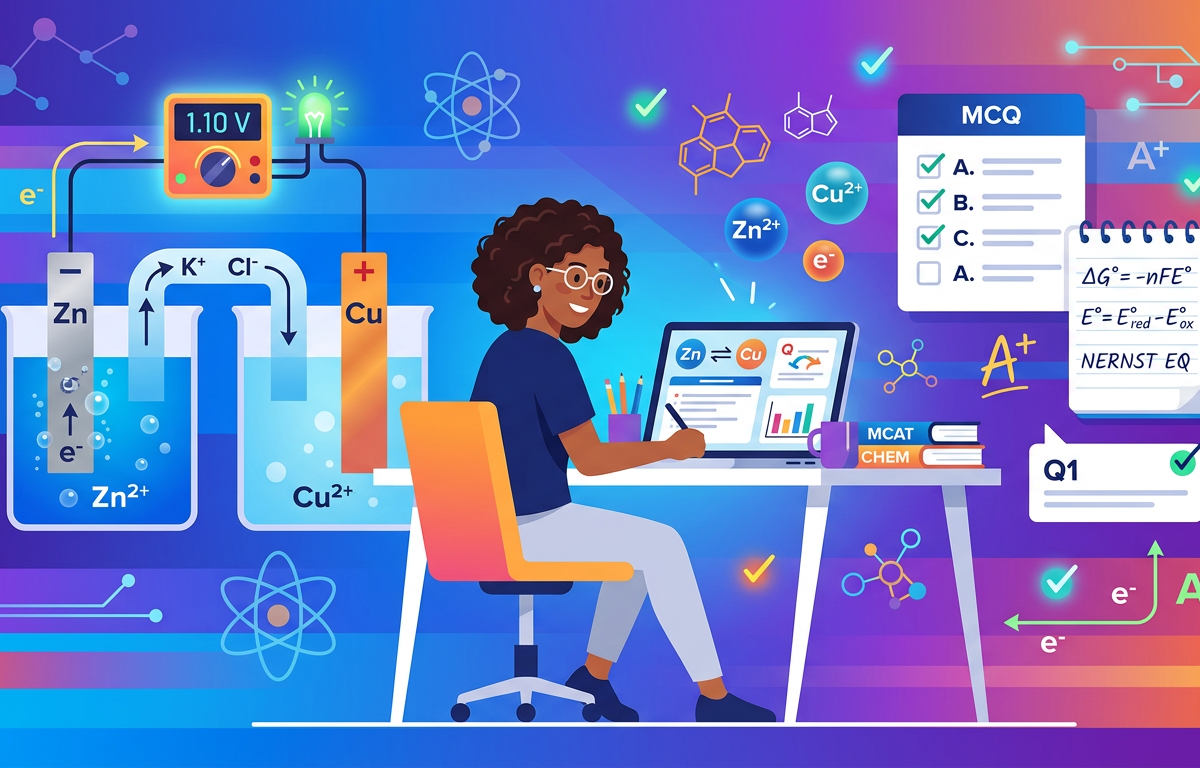 MCAT Electrochemistry Practice Questions with Answers