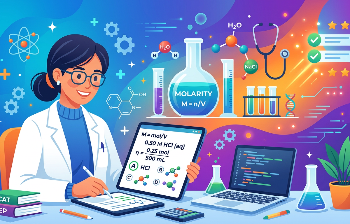 Easy MCAT Molarity Practice Questions