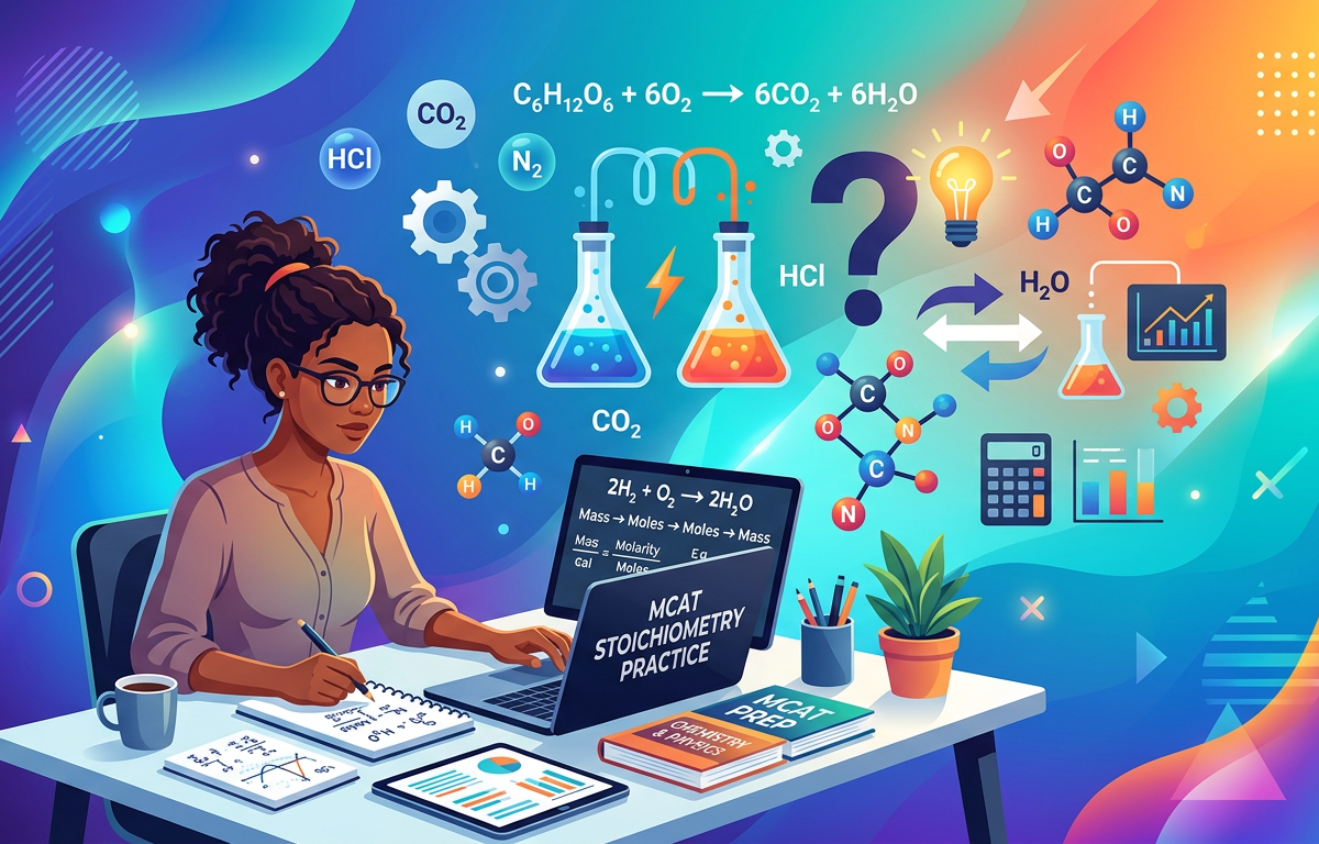 Hard MCAT Stoichiometry Practice Questions
