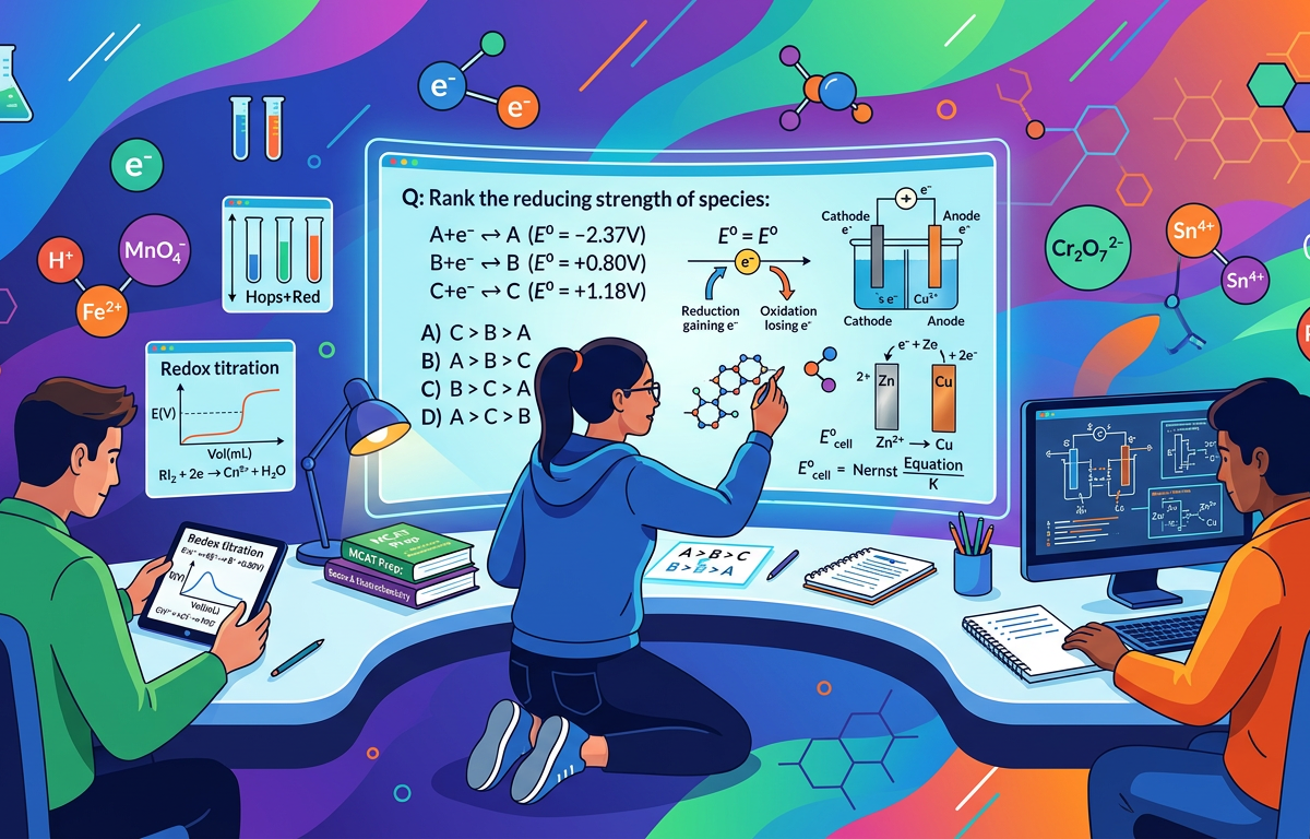 Hard MCAT Redox Practice Questions