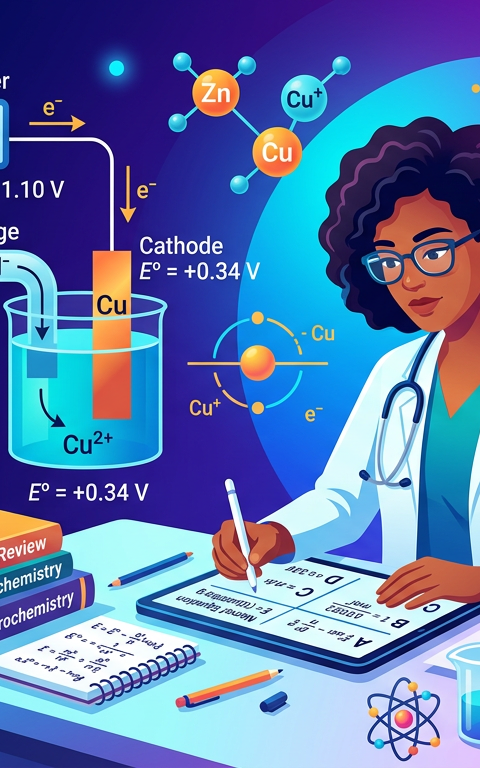 Hard MCAT Electrochemistry Practice Questions