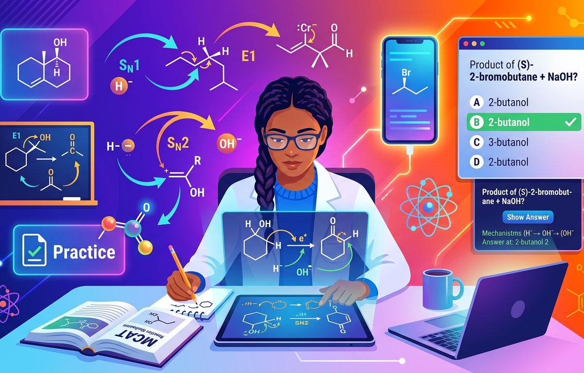 MCAT Reaction Mechanism Practice Questions with Answers