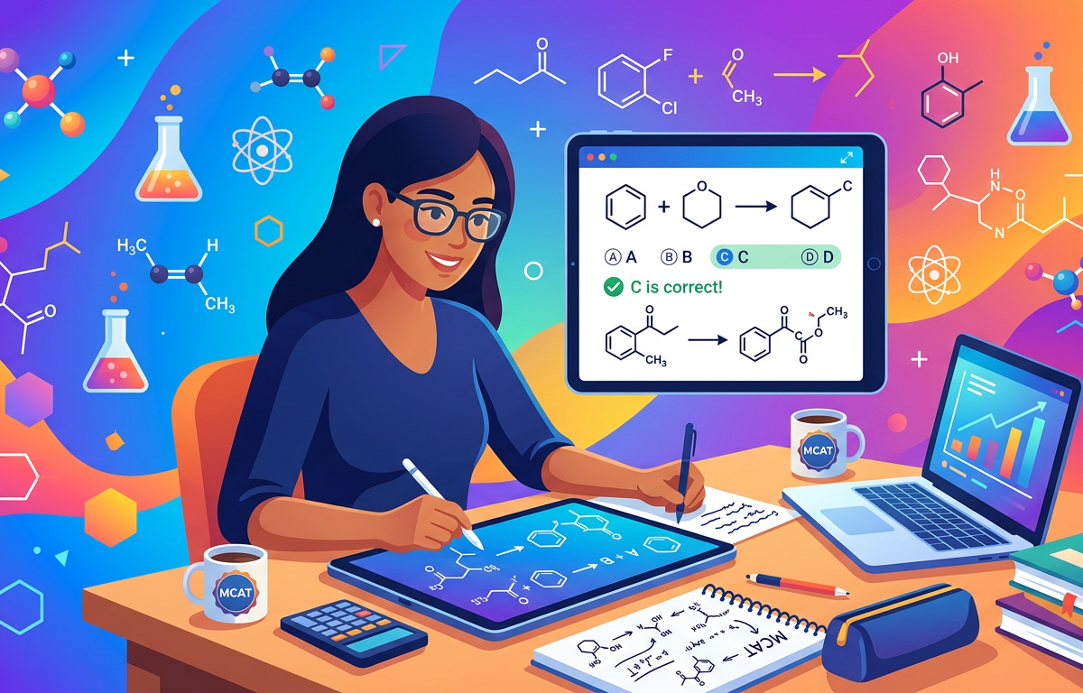 MCAT Organic Reactions Practice Questions with Answers