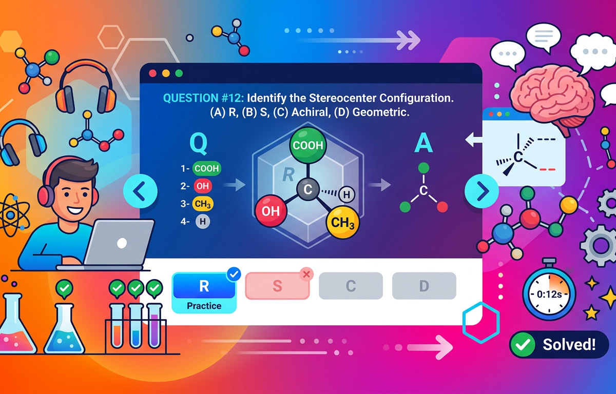 Easy MCAT Stereochemistry Practice Questions