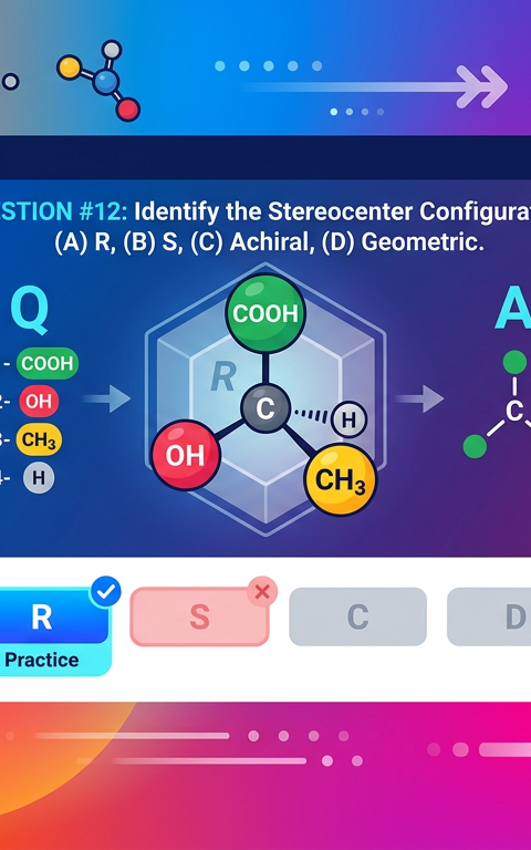 Easy MCAT Stereochemistry Practice Questions