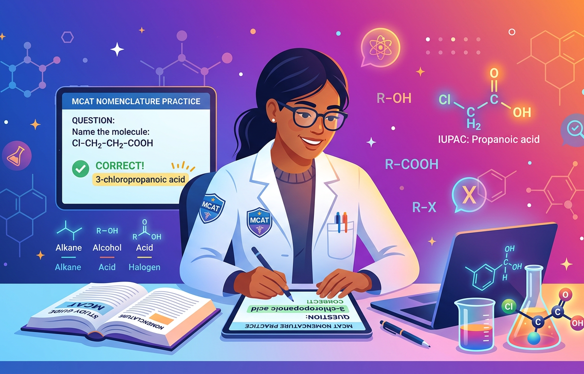 Easy MCAT Nomenclature Practice Questions