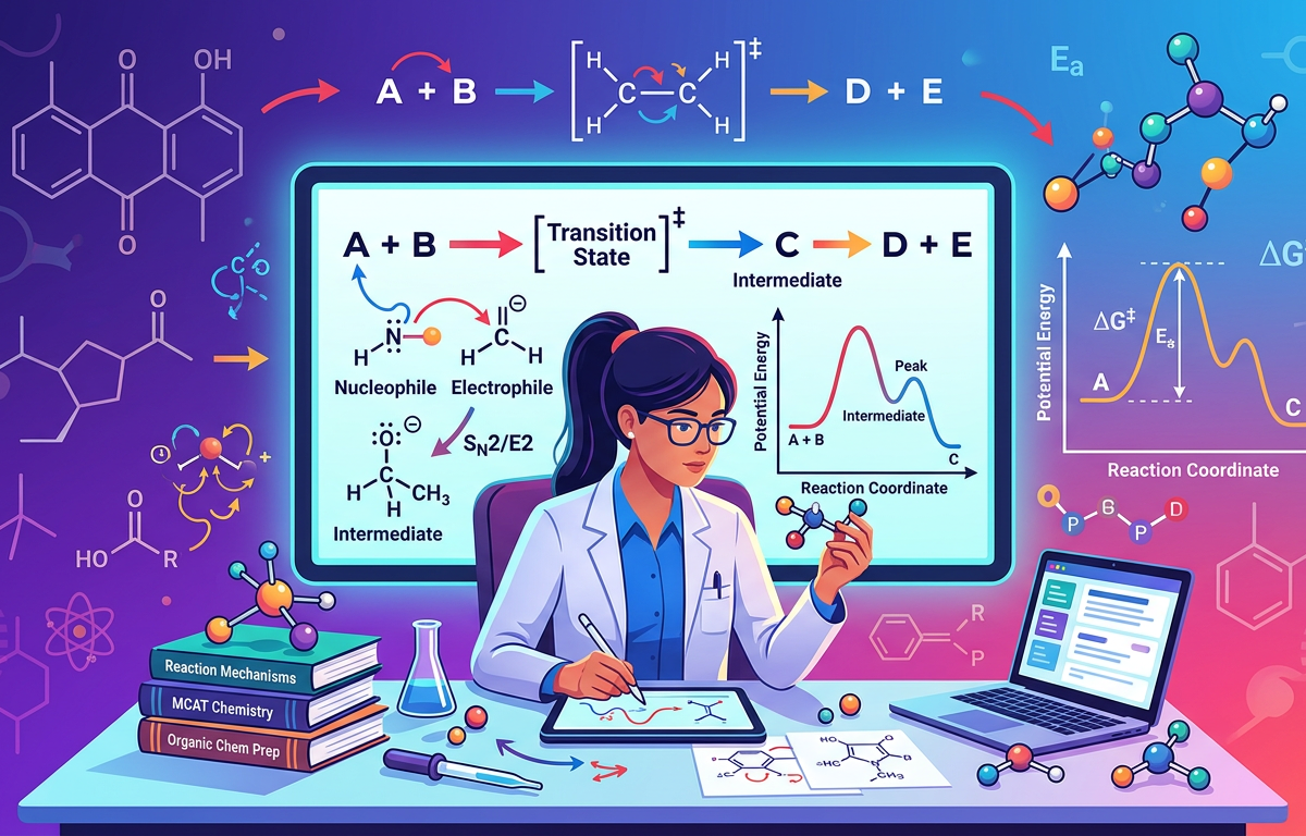 Medium MCAT Reaction Mechanism Practice Questions