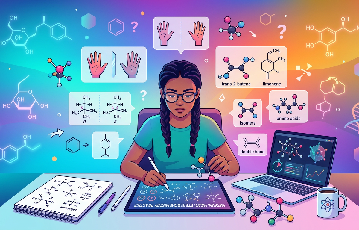 Medium MCAT Stereochemistry Practice Questions