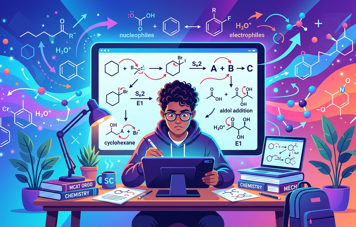 Hard MCAT Reaction Mechanism Practice Questions
