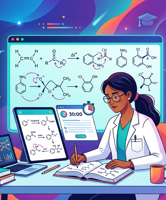Hard MCAT Organic Reactions Practice Questions