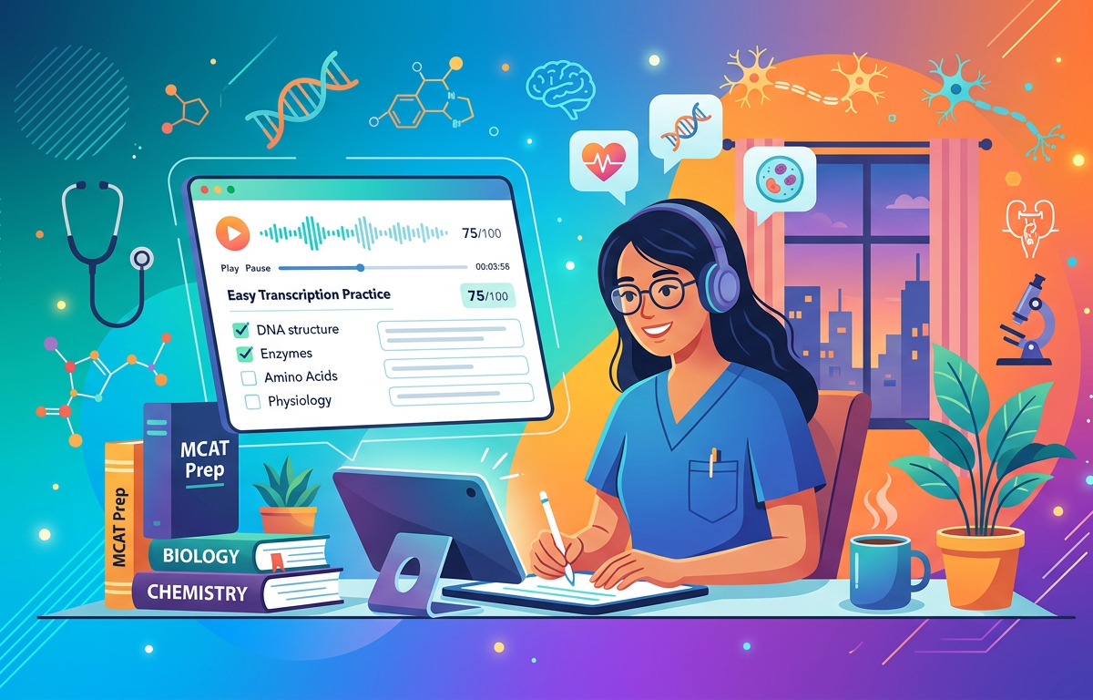Easy MCAT Transcription Practice Questions