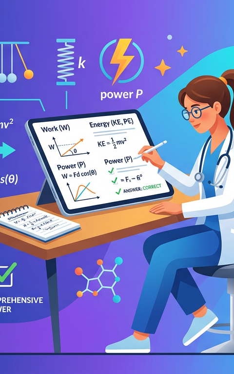 MCAT Work Energy Power Practice Questions with Answers
