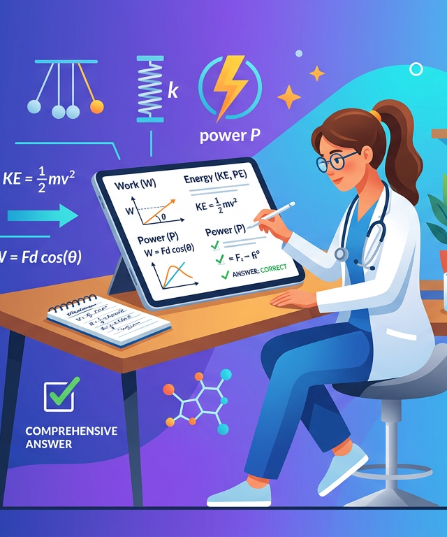 MCAT Work Energy Power Practice Questions with Answers