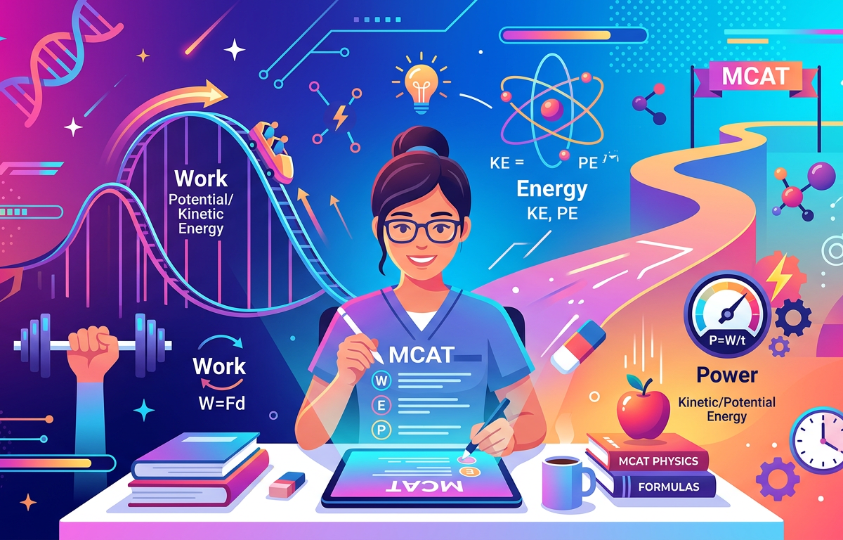 Easy MCAT Work Energy Power Practice Questions