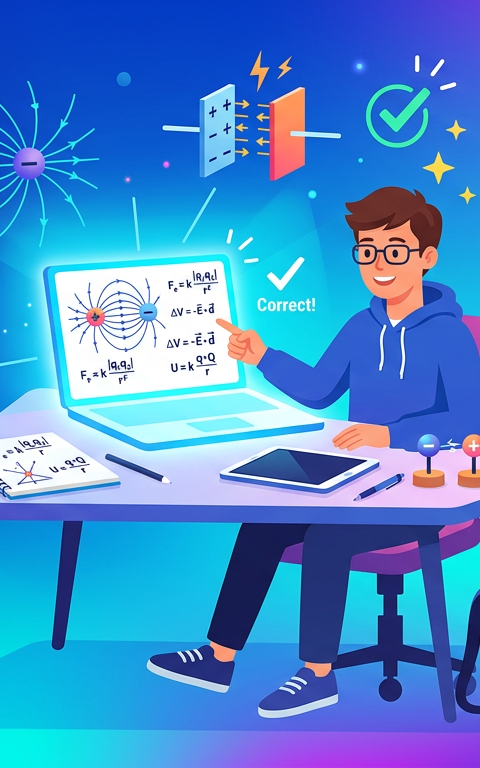 Easy MCAT Electrostatics Practice Questions
