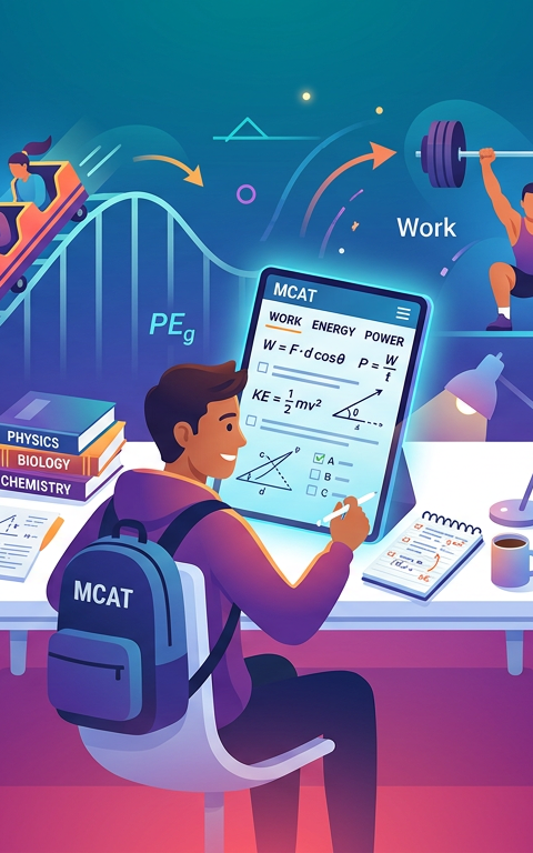 Medium MCAT Work Energy Power Practice Questions