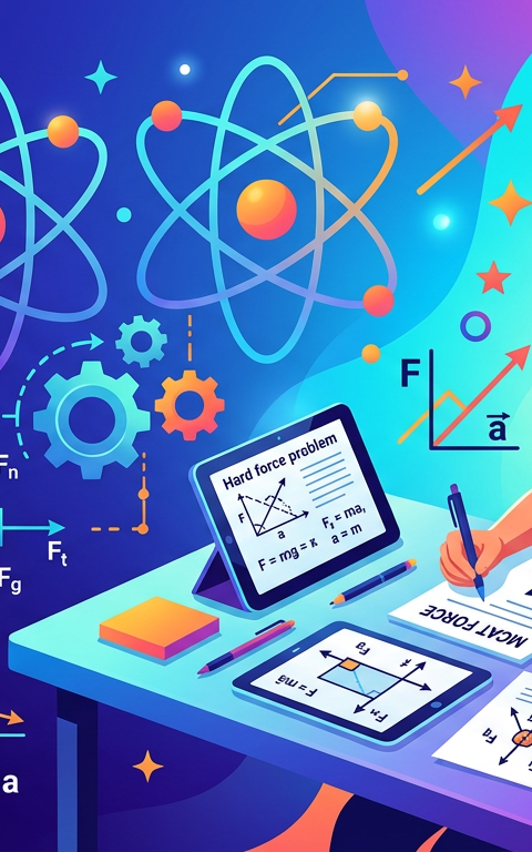 Hard MCAT Force Practice Questions