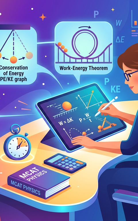 Hard MCAT Work Energy Power Practice Questions
