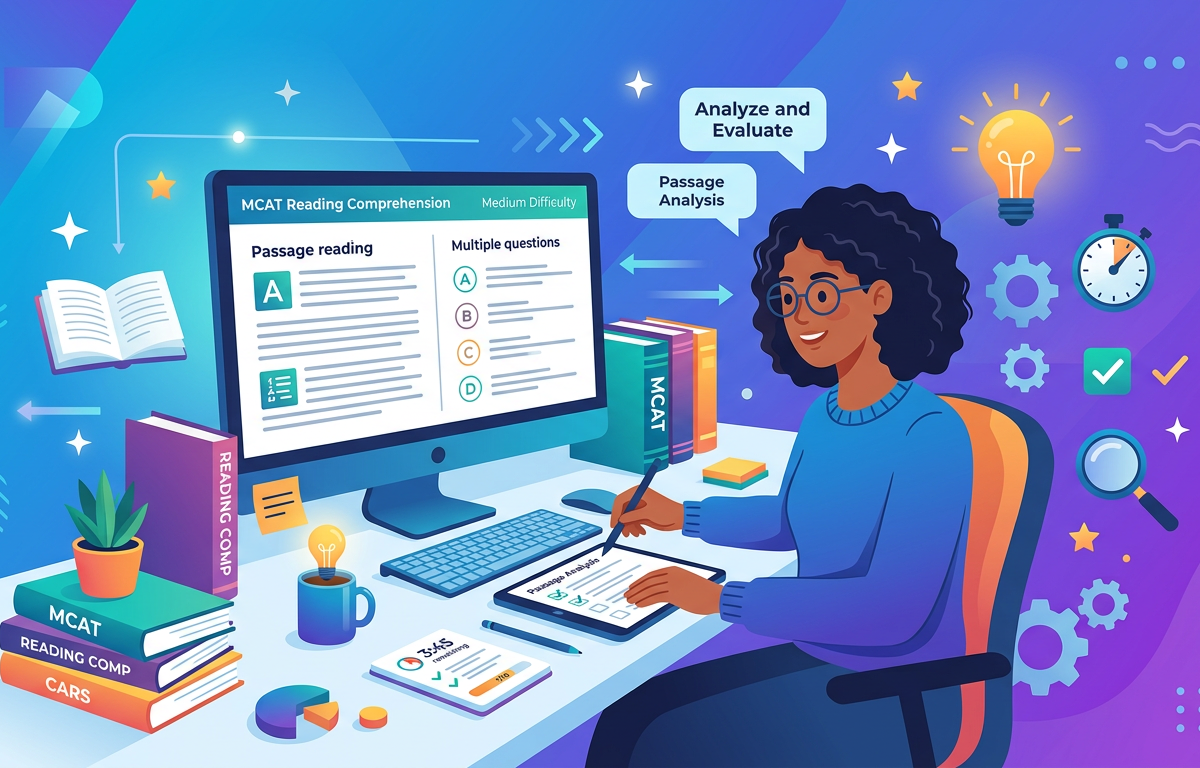 Medium MCAT Reading Comprehension Practice Questions
