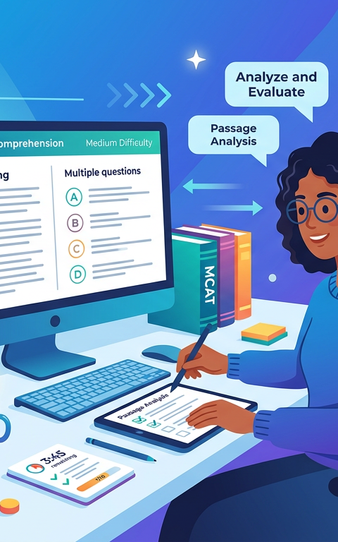 Medium MCAT Reading Comprehension Practice Questions