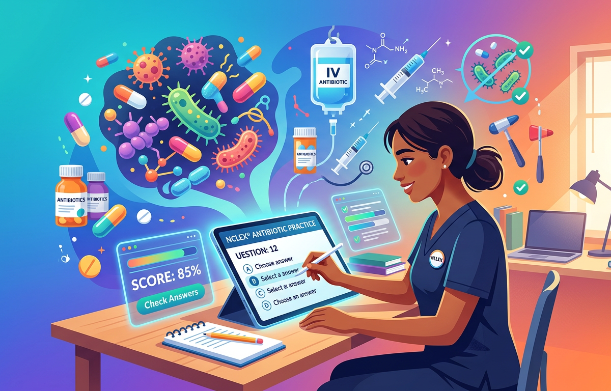 NCLEX Antibiotic Practice Questions with Answers