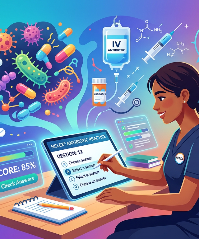 NCLEX Antibiotic Practice Questions with Answers
