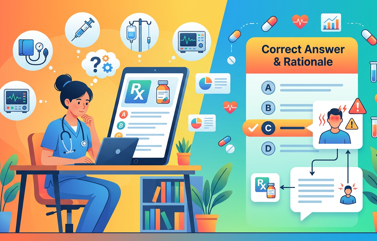 NCLEX Adverse Effect Practice Questions with Answers