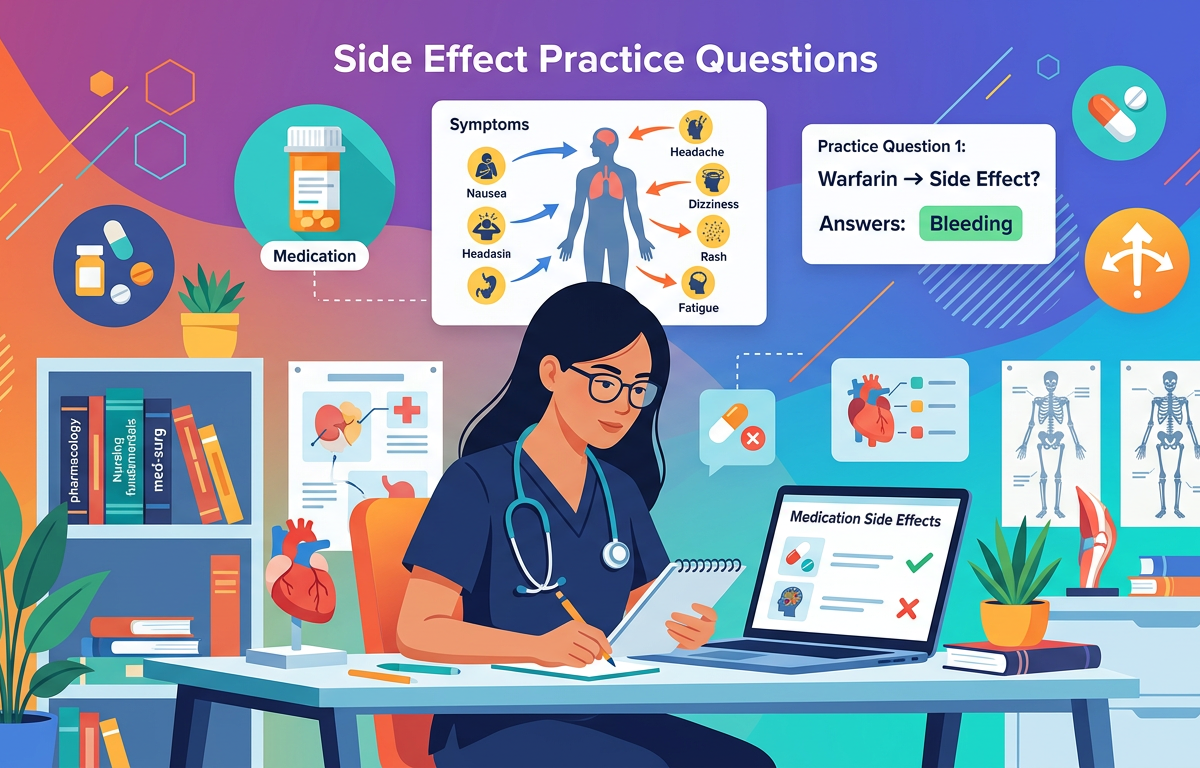 NCLEX Side Effect Practice Questions with Answers