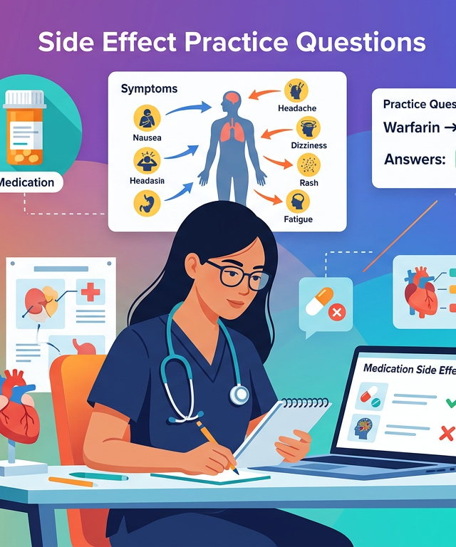 NCLEX Side Effect Practice Questions with Answers