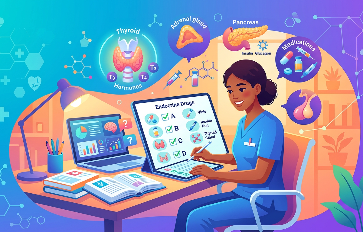 Easy NCLEX Endocrine Medication Practice Questions