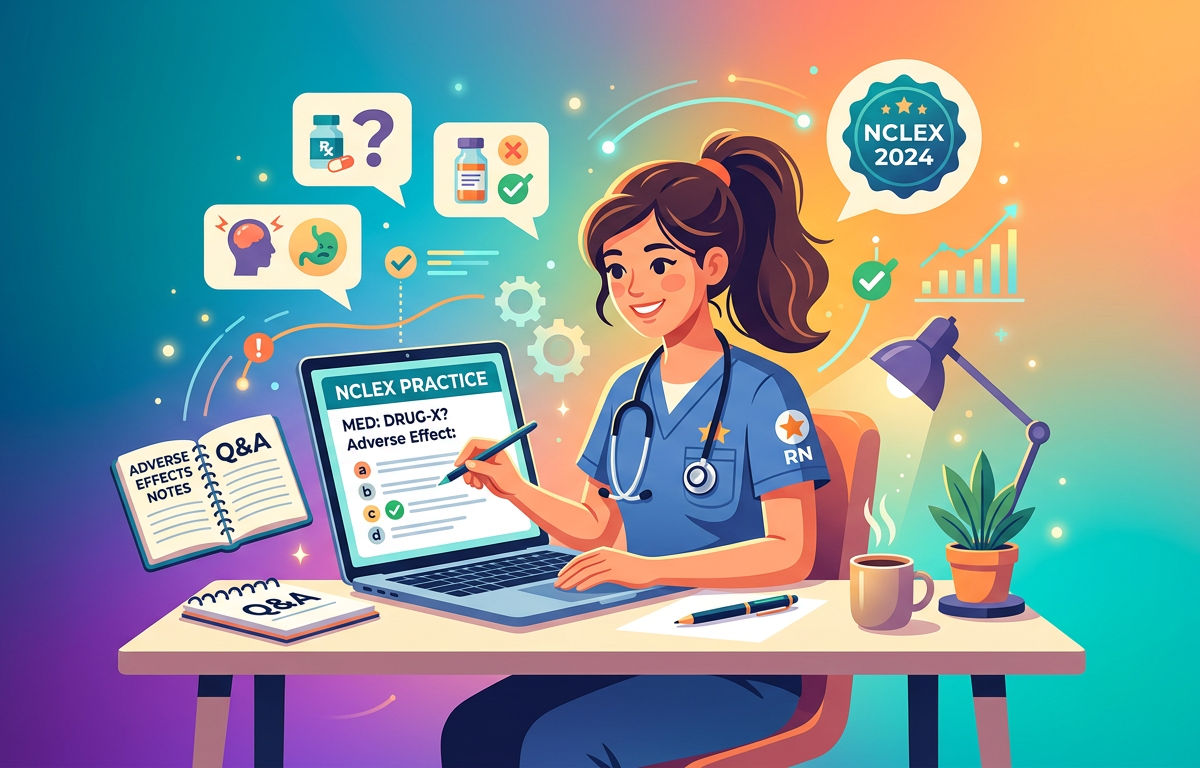 Easy NCLEX Adverse Effect Practice Questions