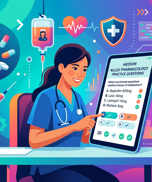 Medium NCLEX Pharmacology Practice Questions