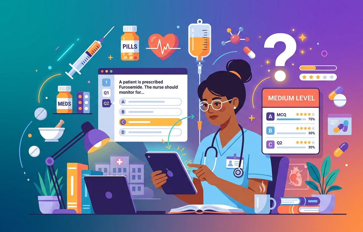 Medium NCLEX Medication Practice Questions