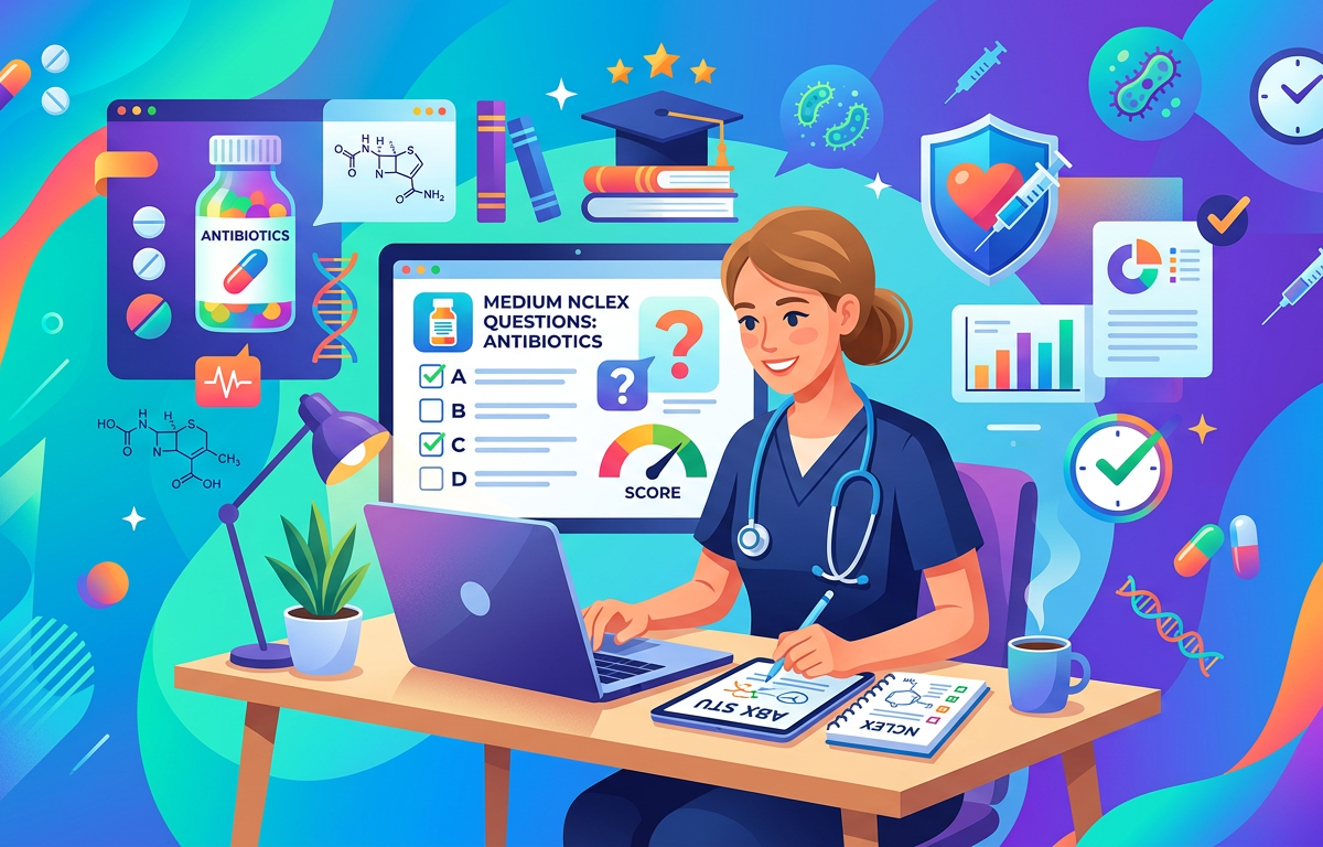 Medium NCLEX Antibiotic Practice Questions