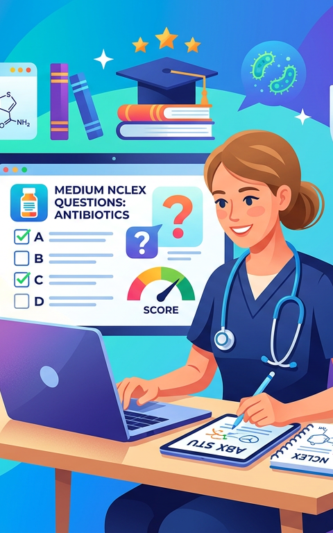 Medium NCLEX Antibiotic Practice Questions