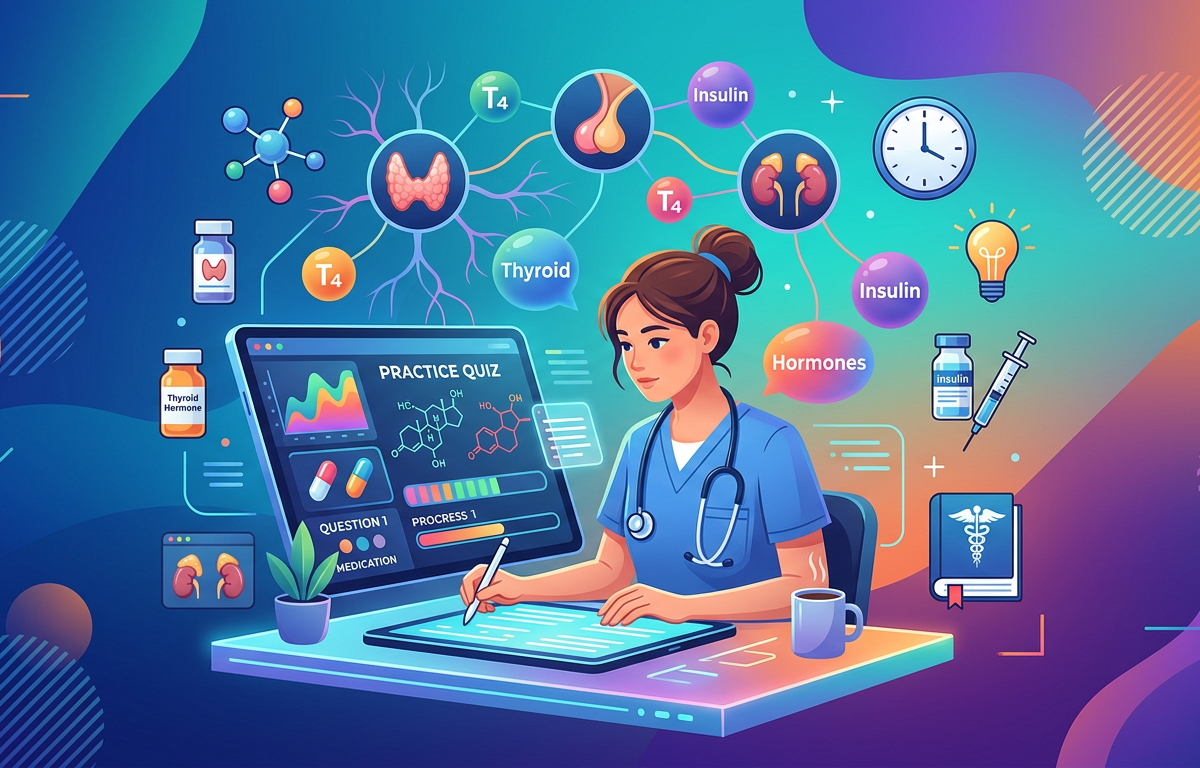 Medium NCLEX Endocrine Medication Practice Questions