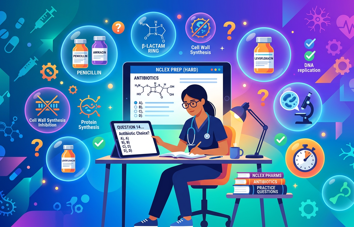 Hard NCLEX Antibiotic Practice Questions