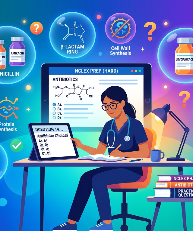 Hard NCLEX Antibiotic Practice Questions
