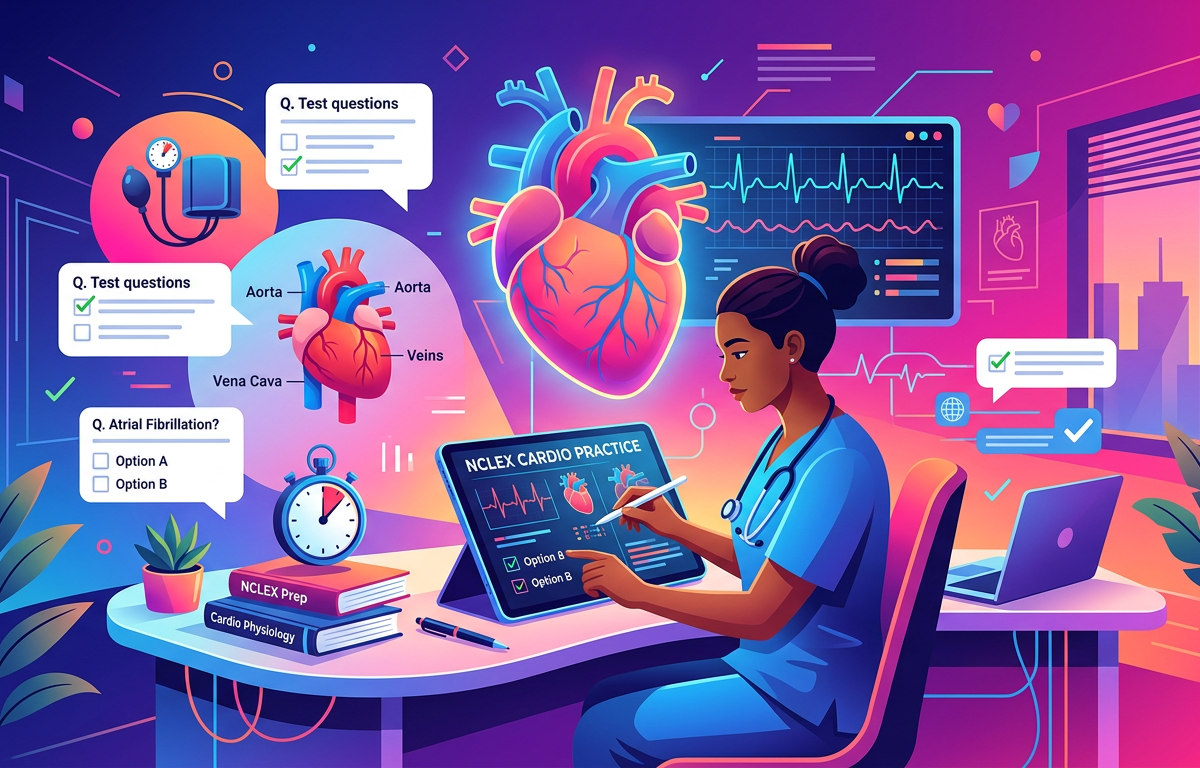 Hard NCLEX Cardiovascular Practice Questions